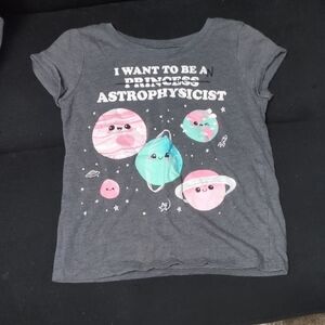 Gray Kids Astrophysicist Graphic Tee